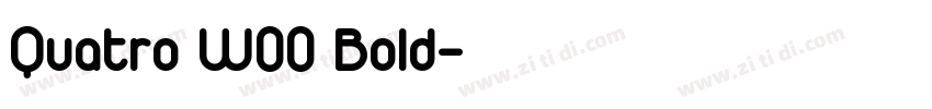 Quatro W00 Bold字体转换
